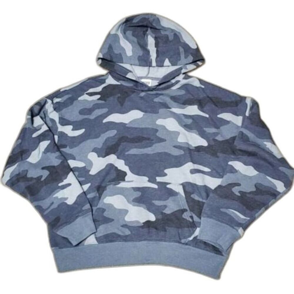 PINK VS Womens XS Camo Pullover Hoodie Gray Oversized